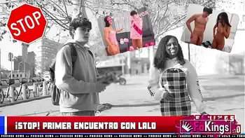 NERD HUNT! Teen cutie Zoe Bombon looks for guys to bang at Madrid's College