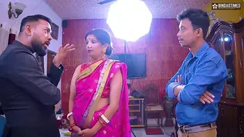 Husband shares his innocent wife with his friend ( Full threesome movie )