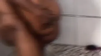 Sharing a shower with my Thick Chocolate Step Sister