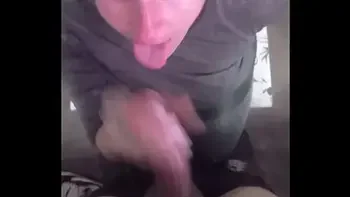 Before go to work she deepthroat all my cock