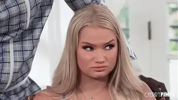 Hot Blonde Harley King Sucks Big Black Cock While Cucked Husband Watches