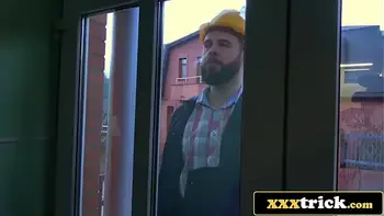 Two Beautiful Euro Bisexual Babes Invite Plumber for a 3-Way