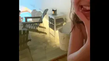 Public fingered to orgasm in the sauna