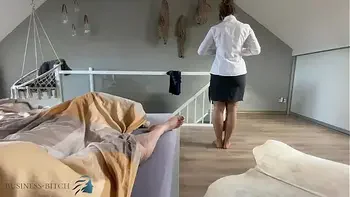 secretary making a b. before work, Business Bitch