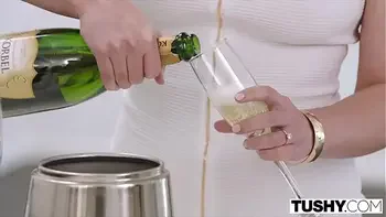 TUSHY A married couple couldn't wait to share this redhead's asshole