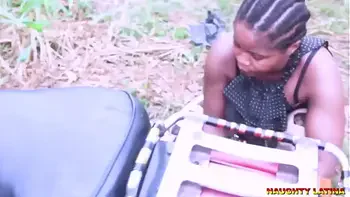 AFRICAN CHEATING HUNTER'S WIFE CAUGHT FUCKING A GHETTO PORNSTAR IN AN UNCOMPLETED HOUSE