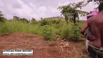 The work in the field in the village with the neighbor who ends up with a public fuck in the bush on the soft grass and the abundant sweat