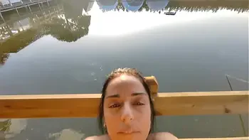 Summer has arrived, a good fuck by the lake was just right for us