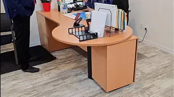 My boss couldn’t keep his hands off my big ass on my first day (Role Playing) husband & wife