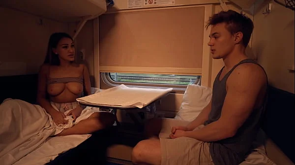 UNEXPECTED SEX WITH A STRANGE GUY ON A TRAIN