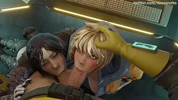 Wraith & Wattson Blowjob (By: Dzooworks)