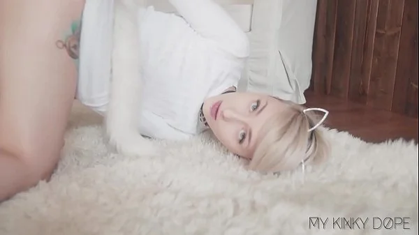 Sexy kitten wearing buttplug and tease you