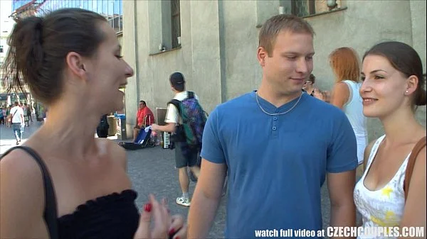 CZECH COUPLES Young Couple Takes Money for Public Foursome