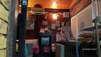 I met delivery guy naked. He asked me to touch my boobs and i let him do it.