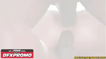 Hot Receptionists DP'D By Impatient MONSTER Cocked Clients - Dogfart