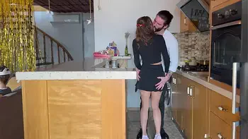 Wife cheating on husband with his friend while he trying a VR helmet