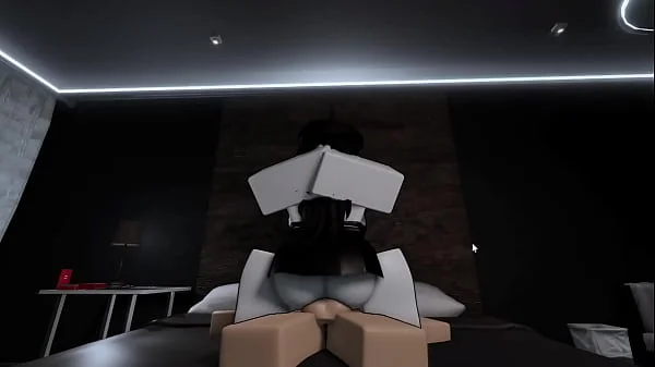 Fucking with my busty goth friend in roblox