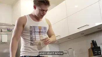 My friend and I got stuck in the kitchen, but got saved by the power of dick