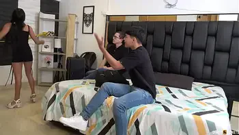 PART1: MY STEPSISTER CATCHES ME MASTURBATING WHILE WE ARE LOCKED IN A HOTEL ROOM