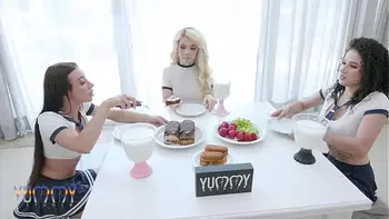 P-Sluts Vol.70 naughty students Giih Spanic, Kyra Sex and Bruna Santos fucked by 3 big cocks in anal orgy (Puk3, squirting and anal rimming)