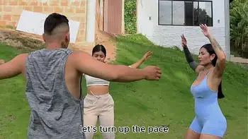 Workout routine ends in hot sex with a tattooed Latina part 1 - Dilan Clavijo