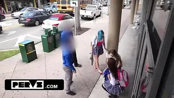 Shoplifter's Humiliation: Fucked by Four Loss Prevention Officers