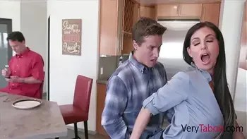 Brunette Stepmom Lets Stepson Put His Cock Inside Her-Melissa Lynn