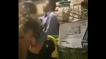 Quickie in store closet