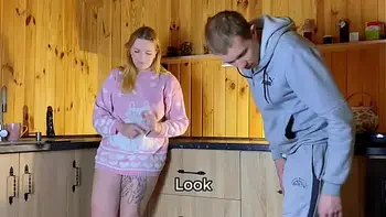 AMATEUR CHEATING WIFE: Husband's best friend came to visit and cummed in wife's pussy