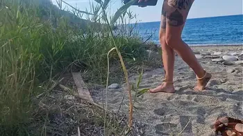 Spin the Bottle on the Beach – Unforgettable Holiday Sex with Two Stunning Girls - english subtitles