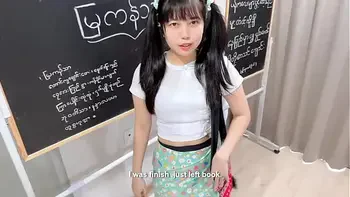 Cute Asian Horny Girl try to seduce her Teacher ( English Subtitle )