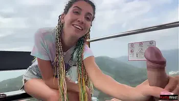 Public Dick Flashing - Girl Jerks My Cock And Swallows Cum On Ferris Wheel