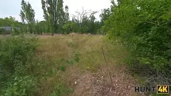 HUNT4K. Naughty Russian whore doesn’t care about her BF and fucked a stranger in public