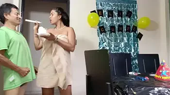 Happy Birthday Daddy - REAL HOMEMADE SEX