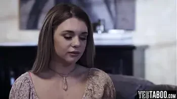 Big tits teen babysitter threesome with curvy MILF and her hubby