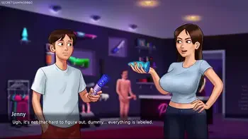 Summertime Saga By DarkCookie - Hot Stepmom Debbie in Seductive Sexy Dress Begs Him to Kiss Her