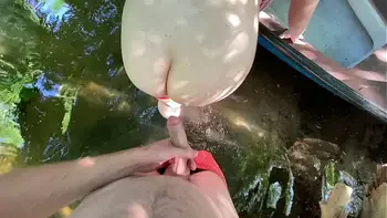 Real Outdoor Sex on the Deserted Island after Swimming