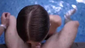 Just an ADORABLE busty girl gets deep CREAMPIE after nude photoshoot in the private villa!