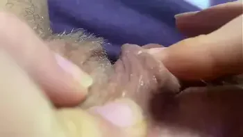 Big clit orgasm closeup