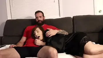 Stepmom and Stepson. Risky Cum in her Mouth. (Oral Creampie)