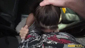 Fake Taxi - Sexy Brunette with Stunning Figure take detour before meeting her Sugar Daddy