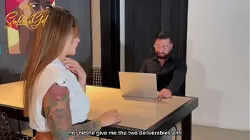 Crazy MILF calls to her teacher wishing to have sex with him after her husband went to work - Salome Gil