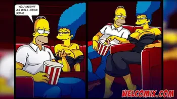 Naughtiness at the movies! The Simpsons Porn Comics