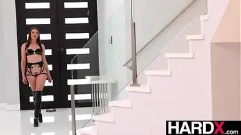 Brunette Katrina Colt in Lingerie Surrenders to Anal Drilling