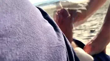 A beach picnic ended with an anal creampie.