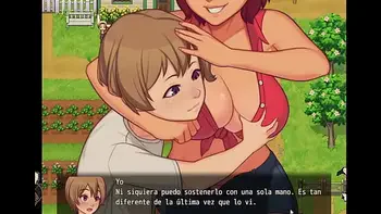 [Hentai Game] Daily life of my conuntryside -Español- (Parte 5) Mamadas en el baño y me meto a duchar con ella