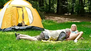 Old-n-Young.com - Lovita Fate - Mushroom hunter picks up blonde pussy