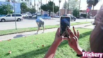 Trickery - Demi Sutra squirts & sucks on a big dick