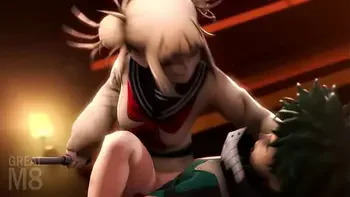 Boku no Hero hentai Big cock fucks in her pussy