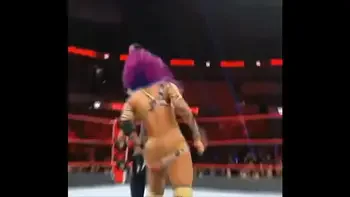 Sasha Banks wardrobe malfunction.